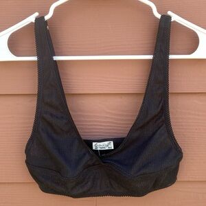 Free People Intimately Black Casual Bralette Bra NWOT - Size Small